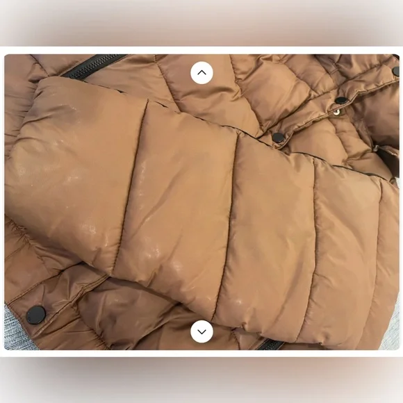 Alo Yoga Aspen Love Puffer Coat Jacket Cinnamon Brown XS - Picture 7 of 7